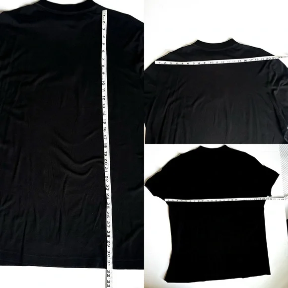 Salvatore Ferragamo Black Cotton Pique Logo Polo Shirt with Logo 3/4 Zipper XXL - Picture 8 of 13